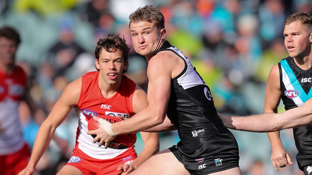 OllieWinesAug14.jpg Ollie Wines returned to the senior side against Sydney last week - AFL,Port Adelaide Power,Ollie Wines